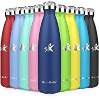Los mejores  - KollyKolla Botella de Agua Acero Inoxidable - 350ml-500ml-650ml-750ml- Termo Sin BPA Ecológica- Botellas Termica…